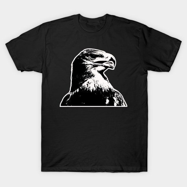The eagle a proud self-confident bird of prey, bird of prey. T-Shirt by artefactus